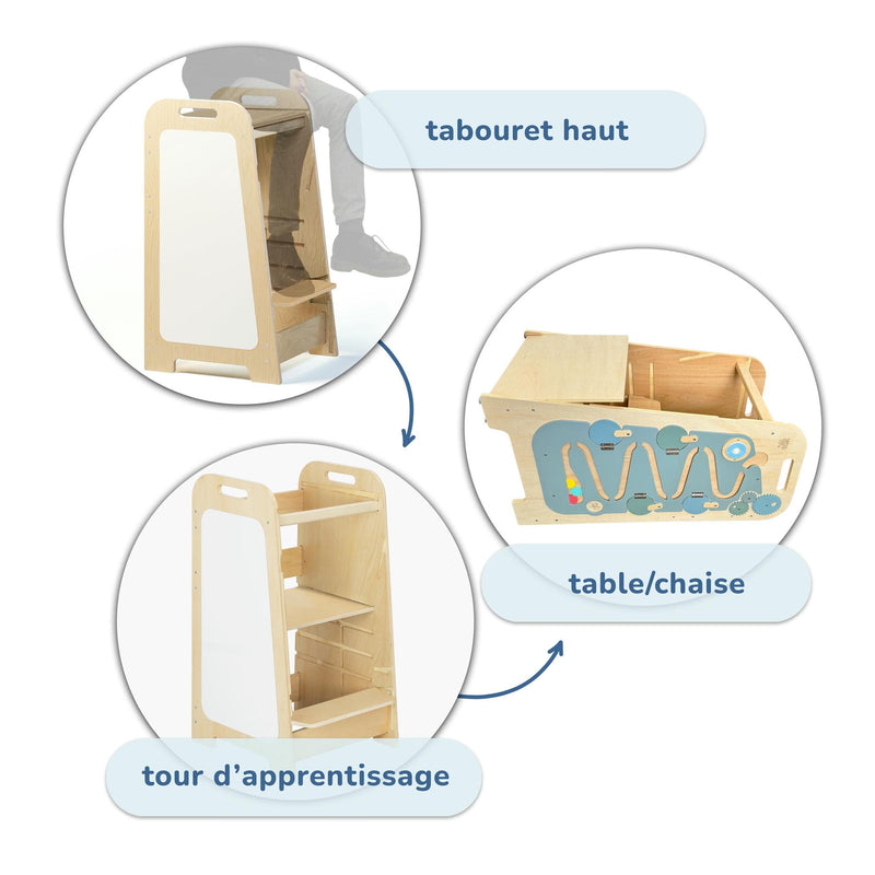 Tour D'Observation Multifonctions 5-En-1 – Play Xl Menthe & Jaune