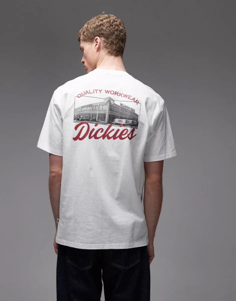 Dickies Wellsville Backprint T-Shirt In White - White
