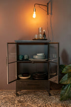 Ferre M - Wardrobe - Fir veneer - Black