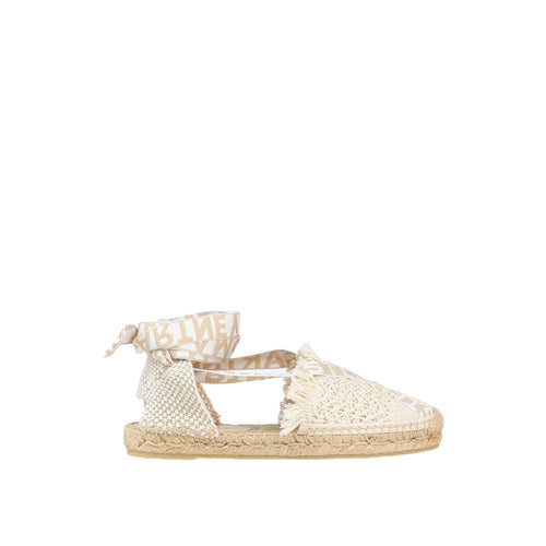 Espadrilles - Stella Mccartney Logo Canvas - Beige