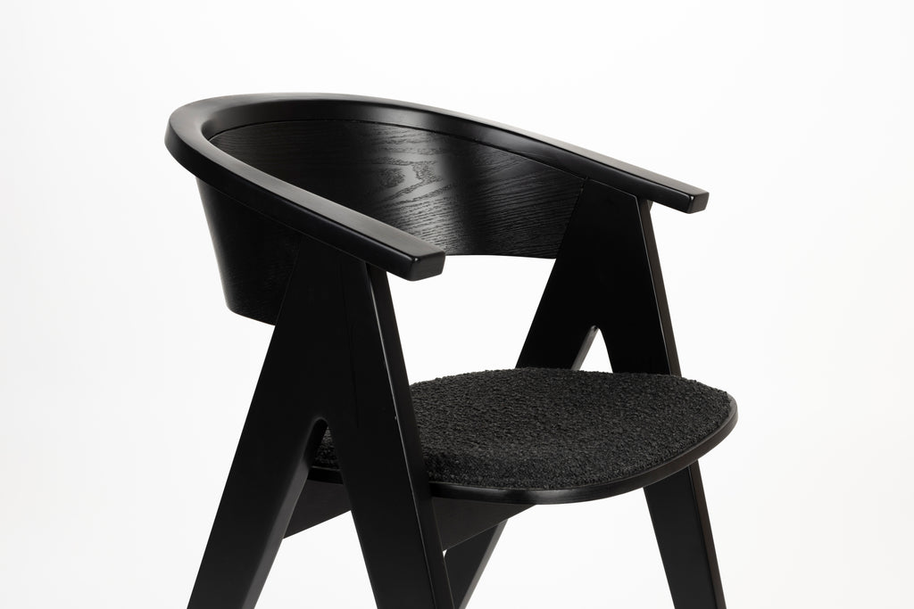 NDSM - Fauteuil - Frêne massif - Noir