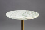 Salerno M - Side Table - Solid Marble - Green/Gold Marble
