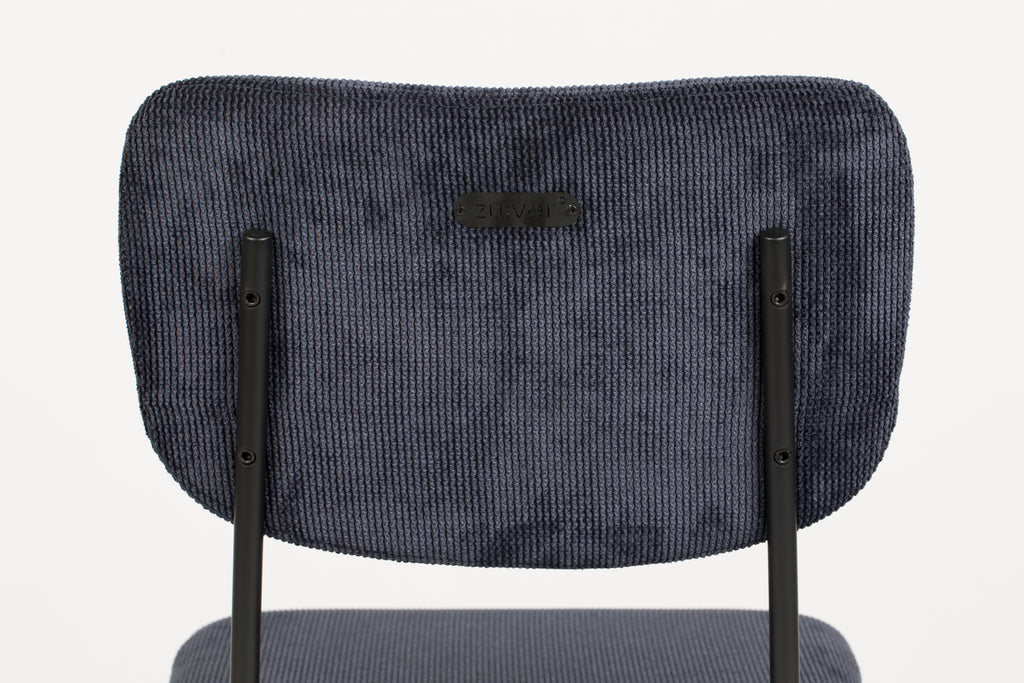 Benson - Dining Chair - Fabric - Dark Blue