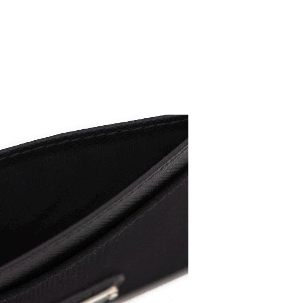 Prada - Tarjetero De Nylon Y Piel - Mujeres - Negro