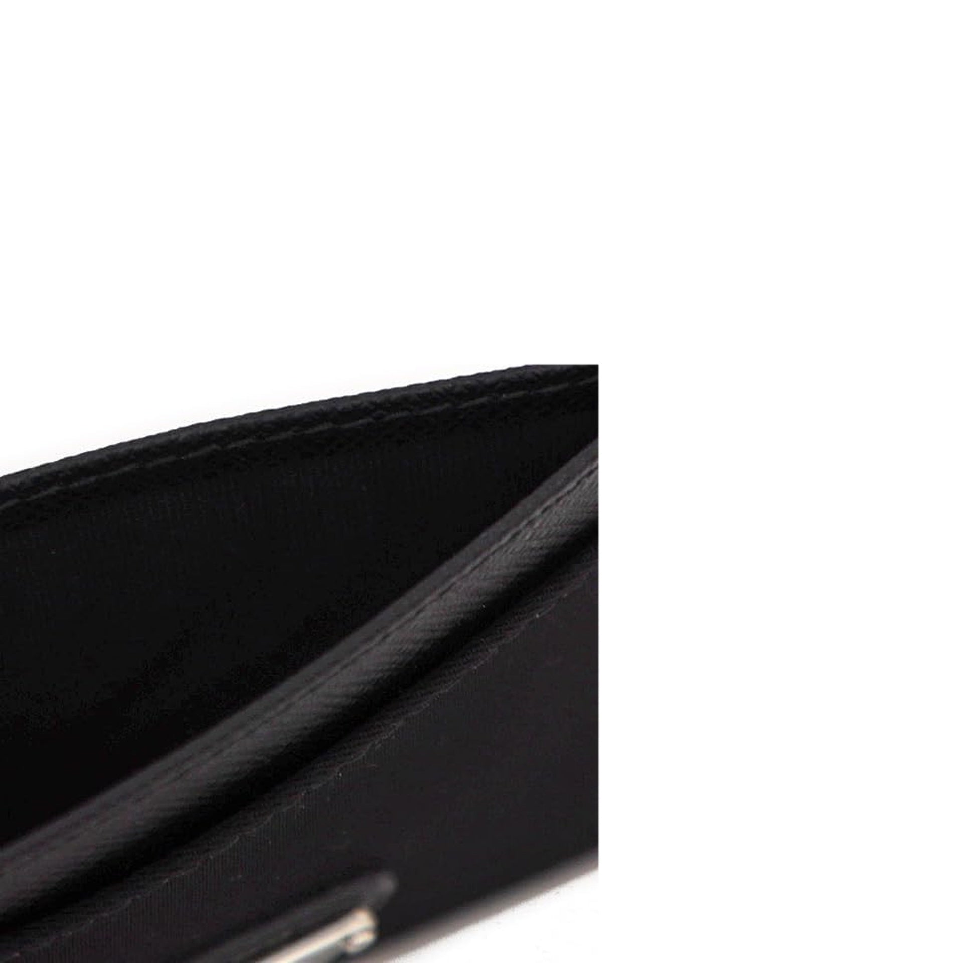Prada - Tarjetero De Nylon Y Piel - Mujeres - Negro