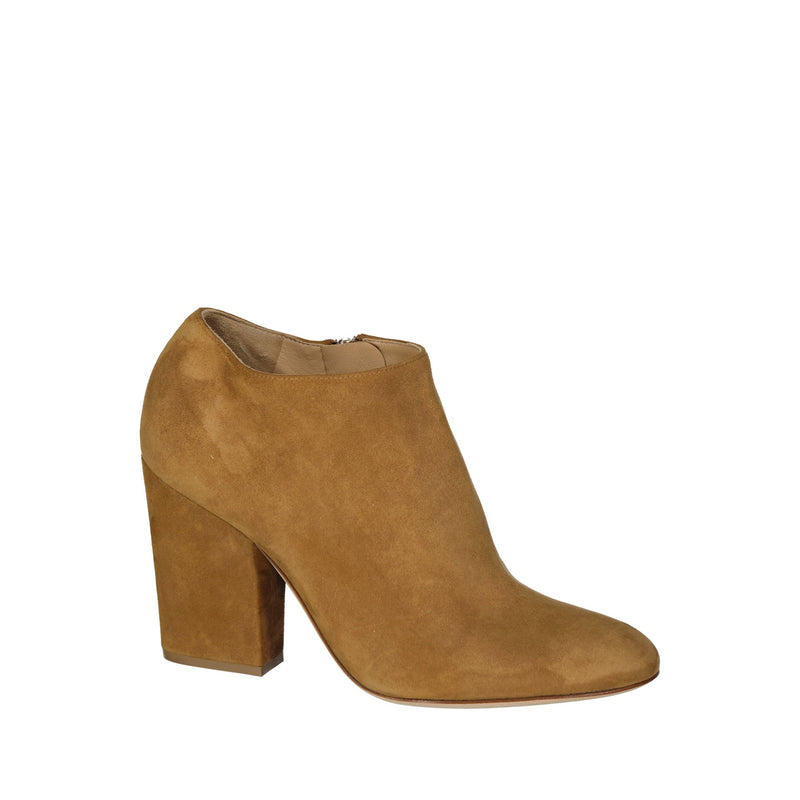 Bottes - Sergio Rossi Leather Ankle  - Camel