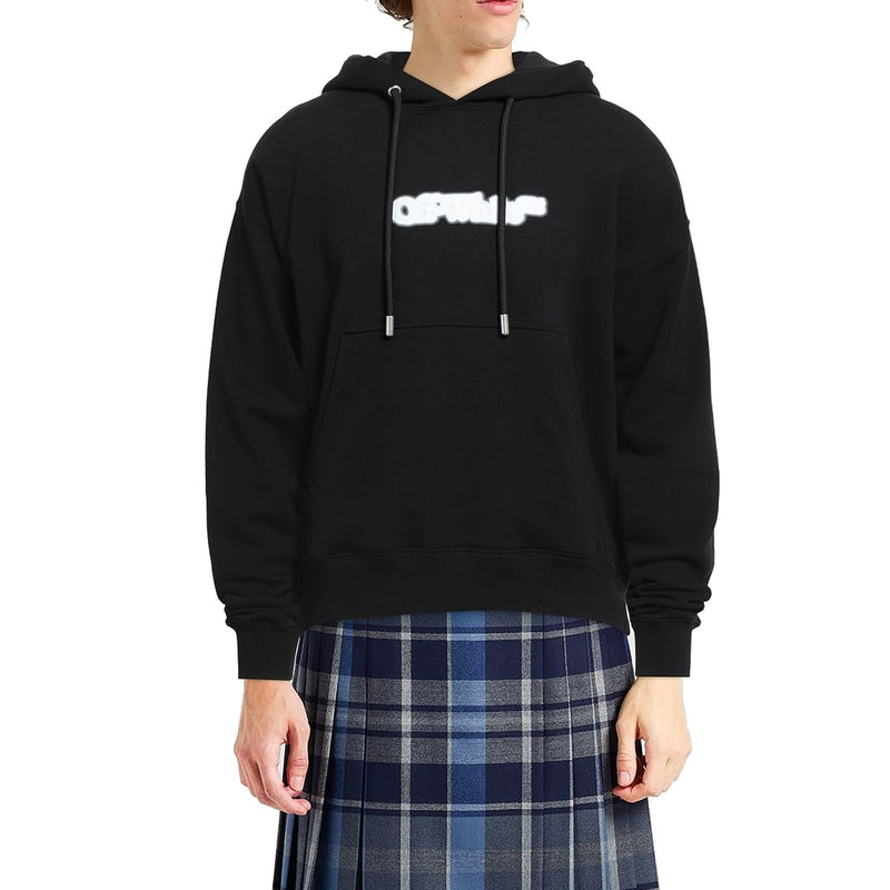 Sweatshirt Off-White Hooded Logo - Black - Homme