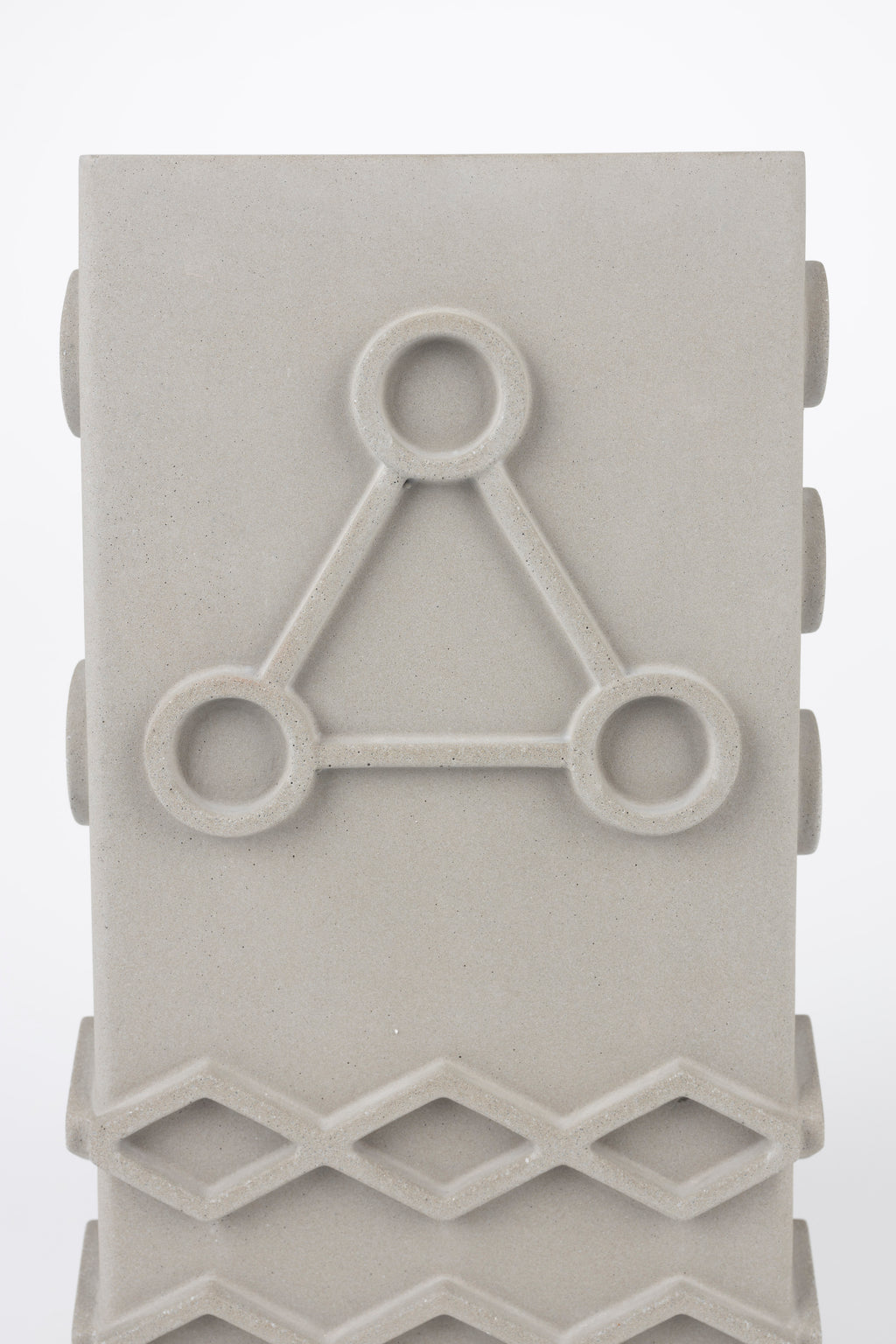 Graphic Carré - Vase - Concrete - Gray