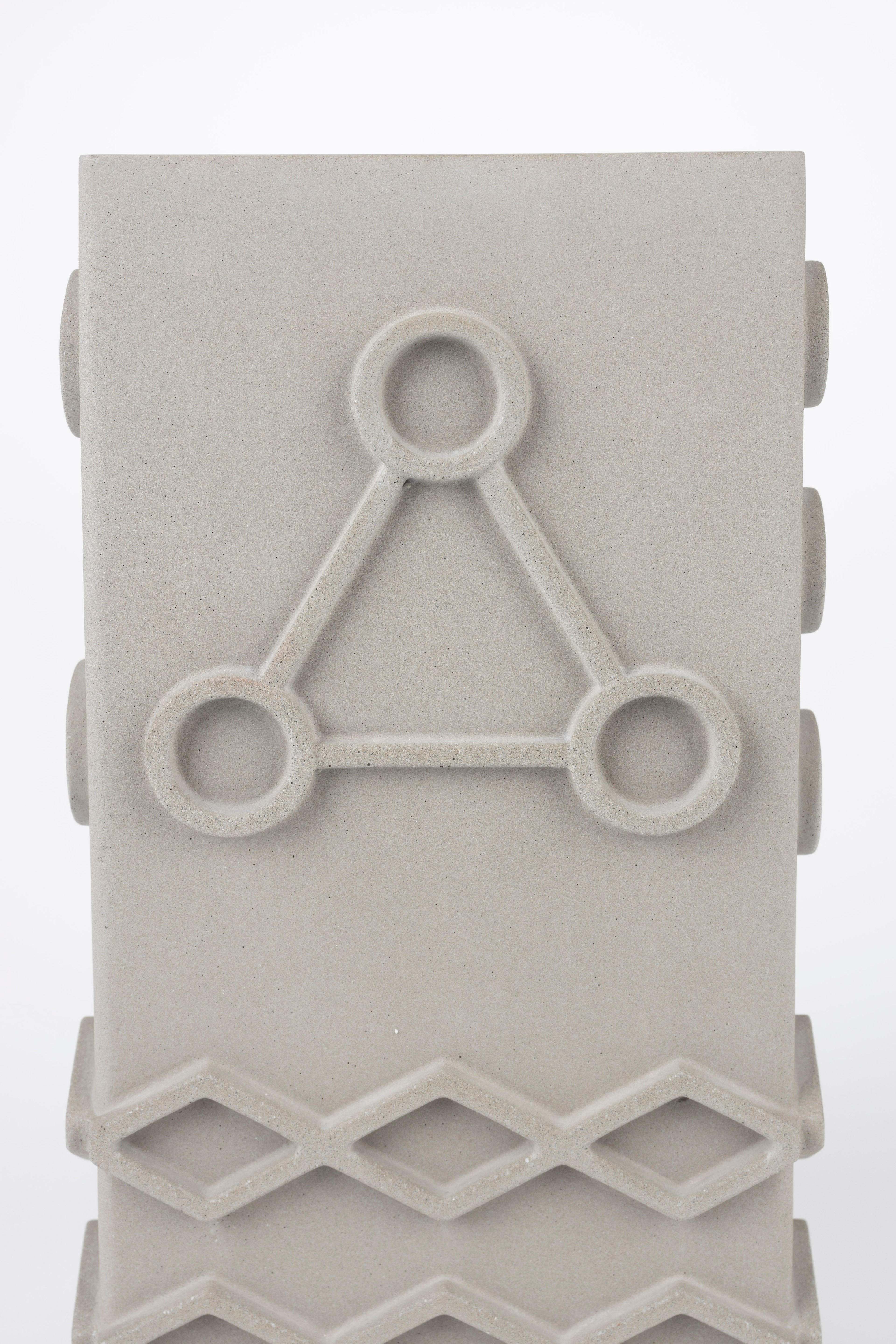 Graphic Carré - Vase - Concrete - Gray
