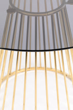 Floris - Dining Room Table - Glass - Gold