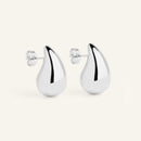 Boucles d'oreilles Gouttes Acier inoxydable argenté