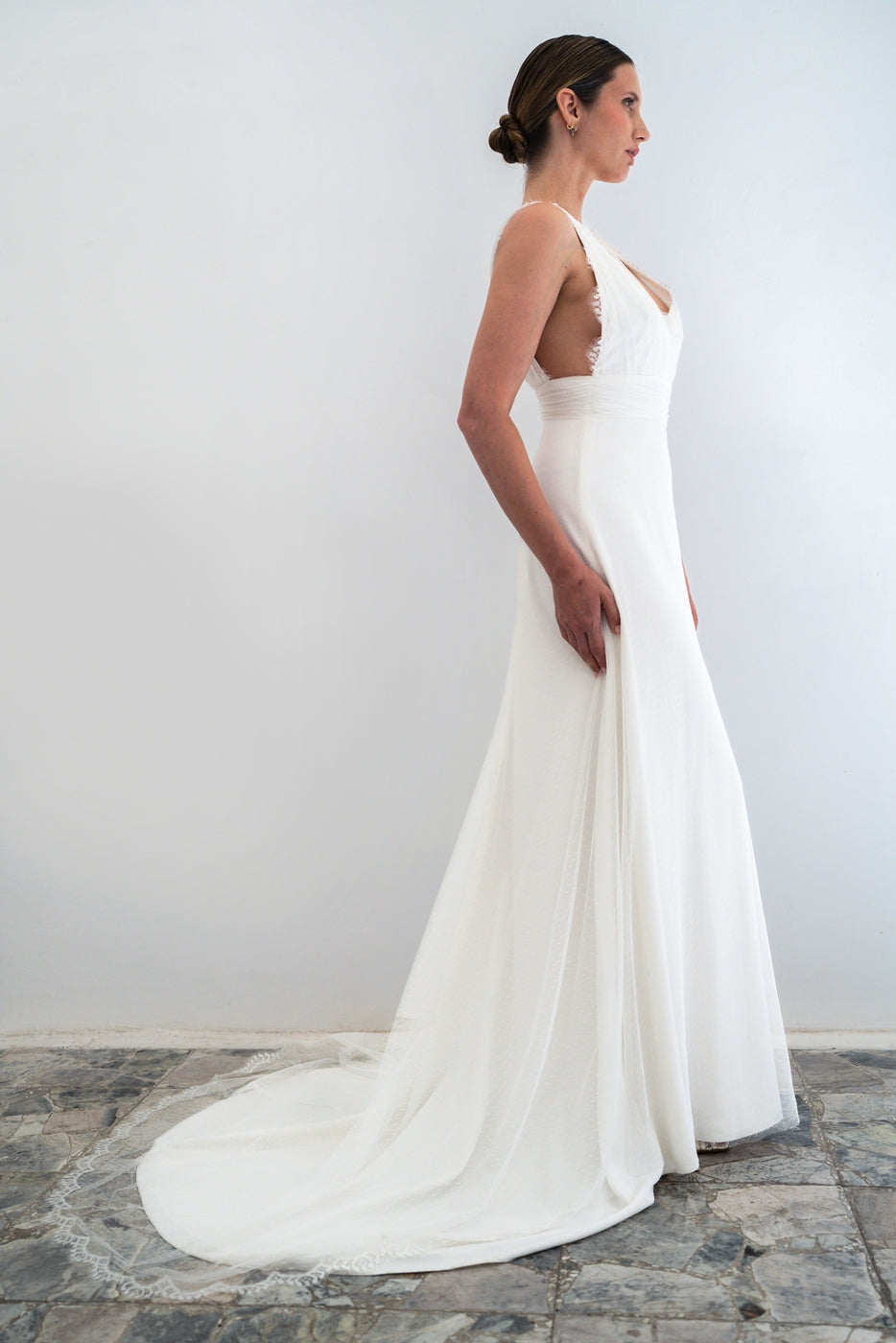 Abito Da Sposa Pénélope - Bianco Seta