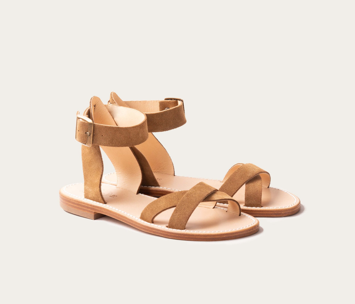 Sandali Saint-Ambroise - Scamosciato Avana - Donna