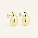 Boucles d'oreilles Gouttes Acier inoxydable doré
