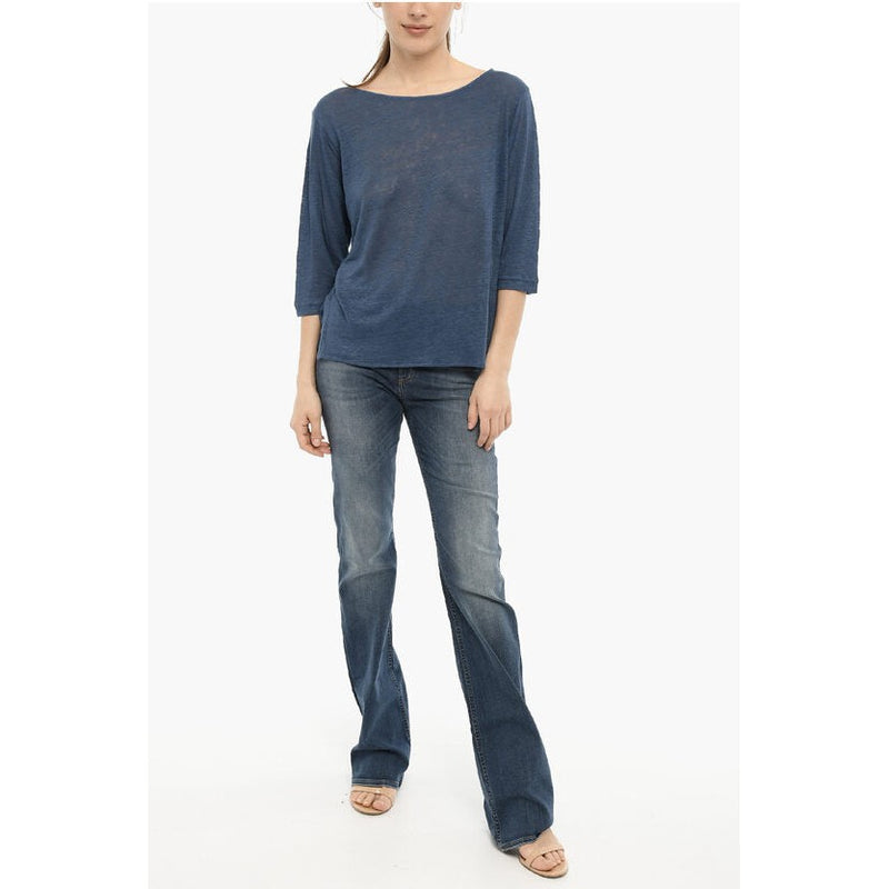 T-Shirt 3/4 Sleeve Lightweight Linen