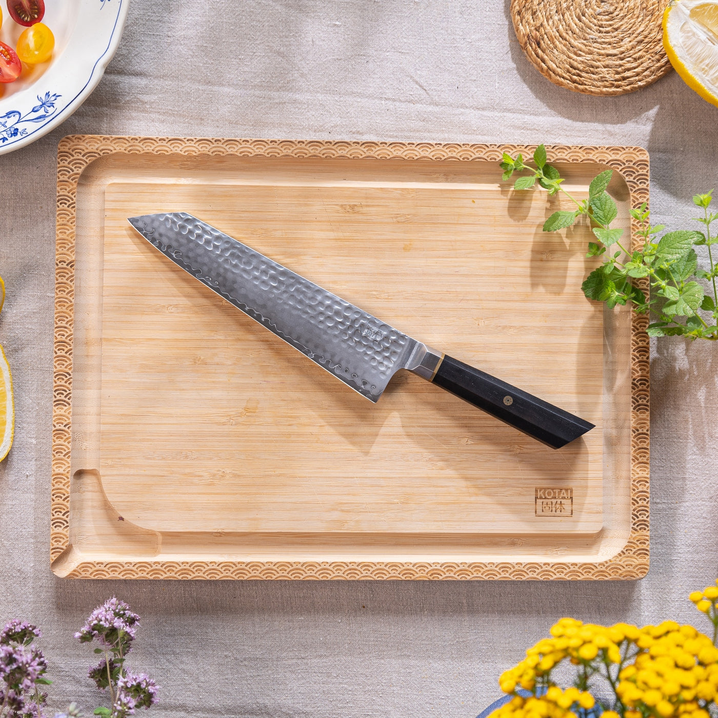Collection Bunka San-Mai - Set Complet 9 Pièces : 4 Couteaux + 5 Accessoires