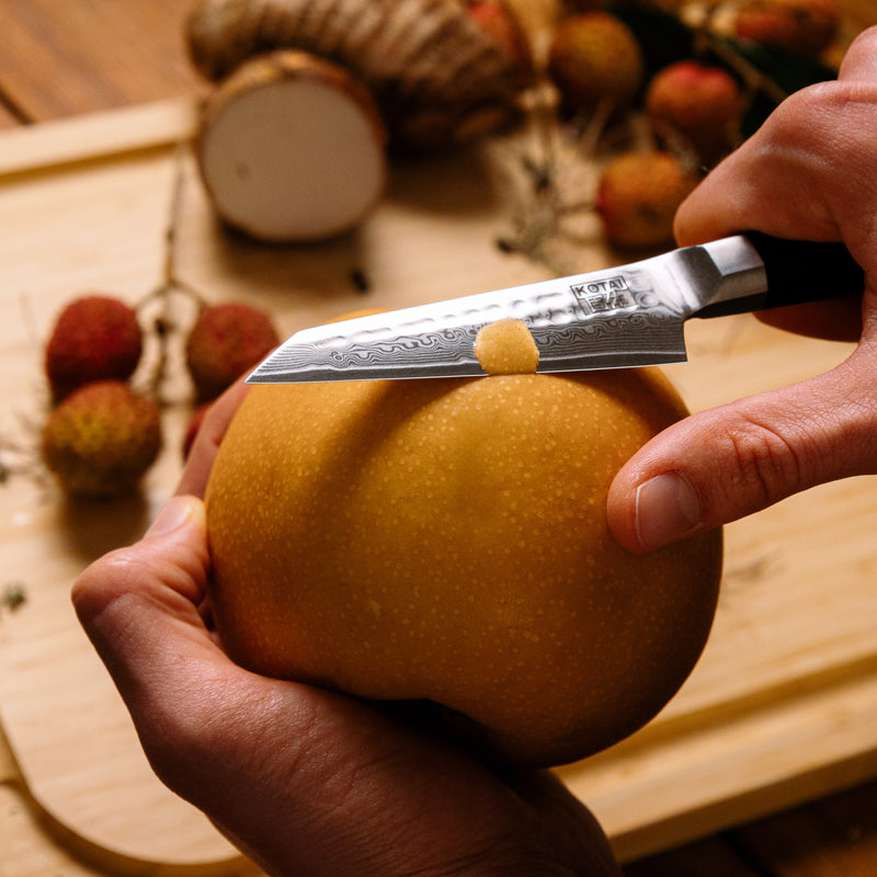 9cm Utility Knife - Bunka Damascus Collection