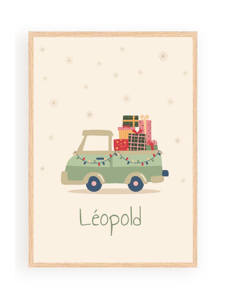Pósters personalizados - Coche de Navidad