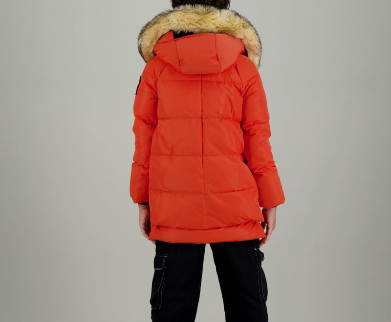 Doudoune 3 Vallées Kids - Orange - Enfant Fille