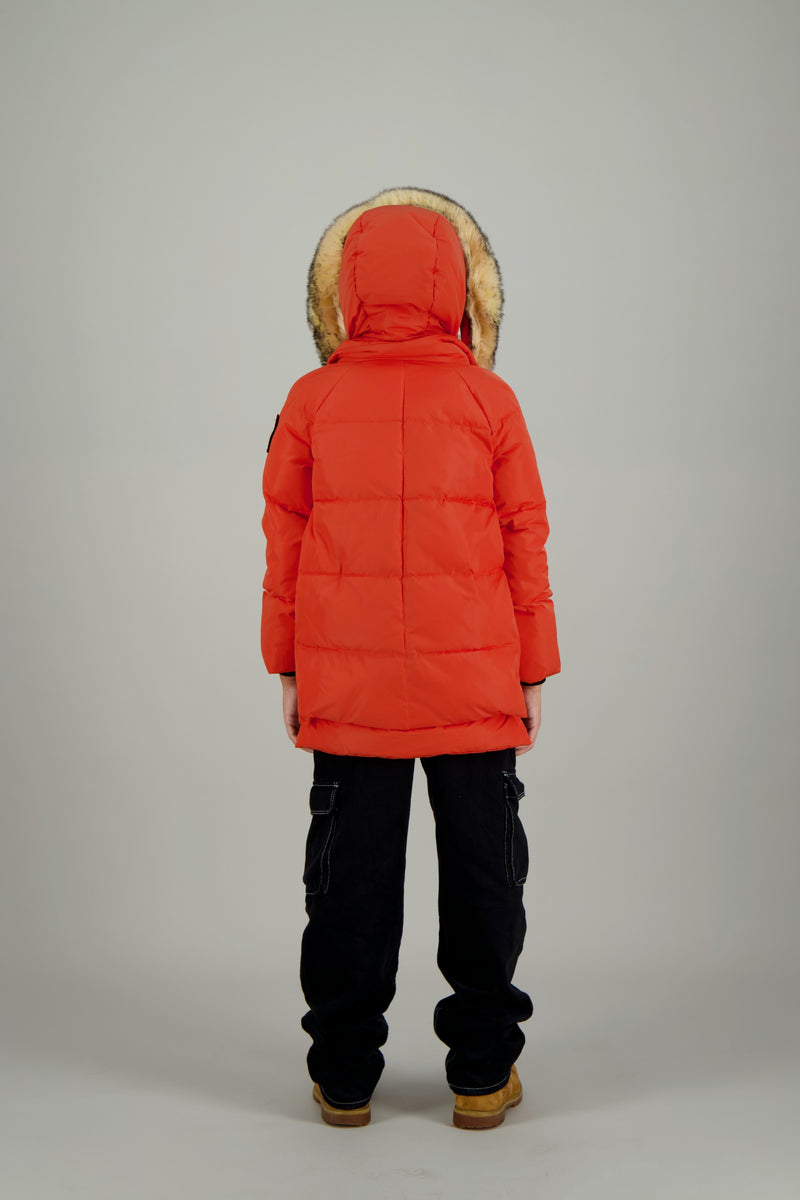 Doudoune 3 Vallées Kids - Orange - Enfant Fille