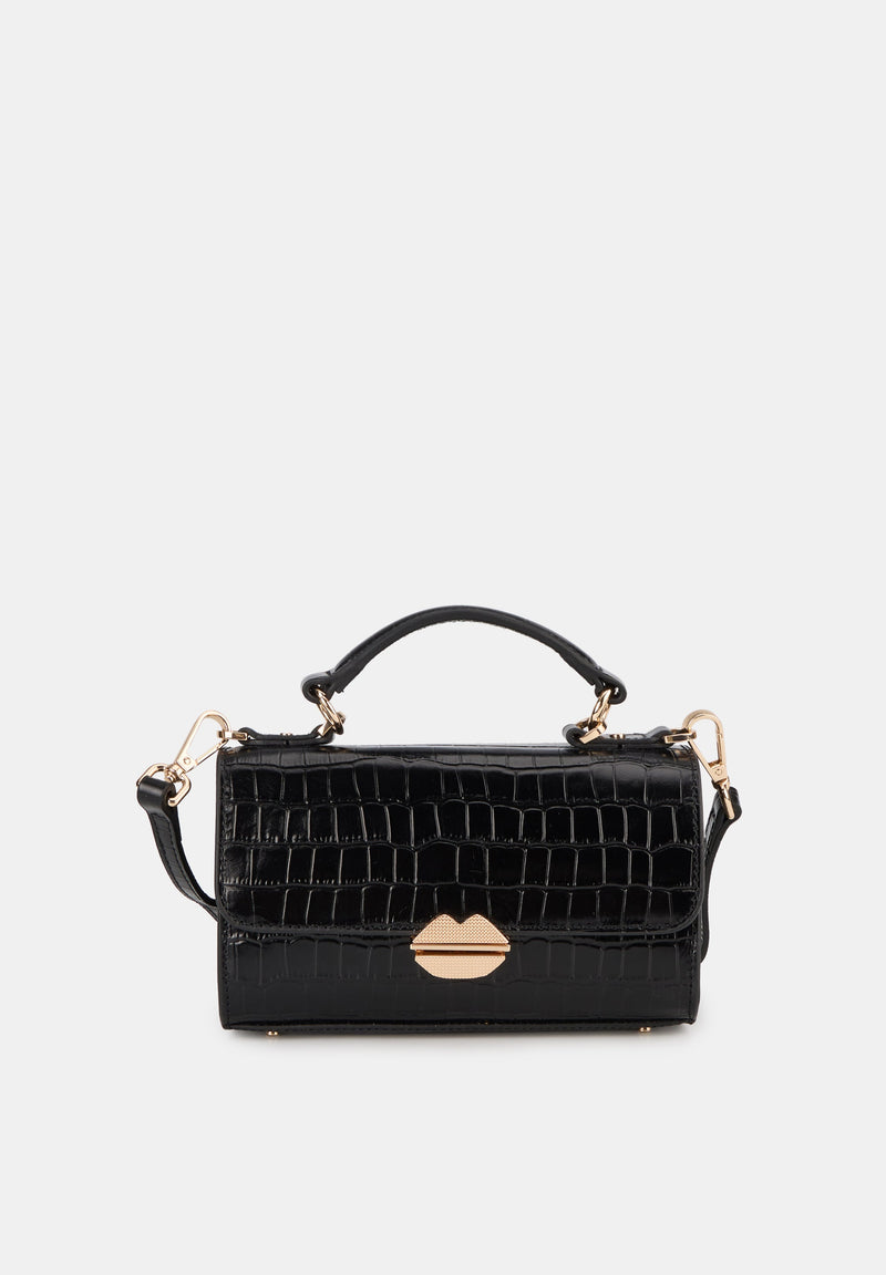 Petit Sac With A Kiss -  Noir