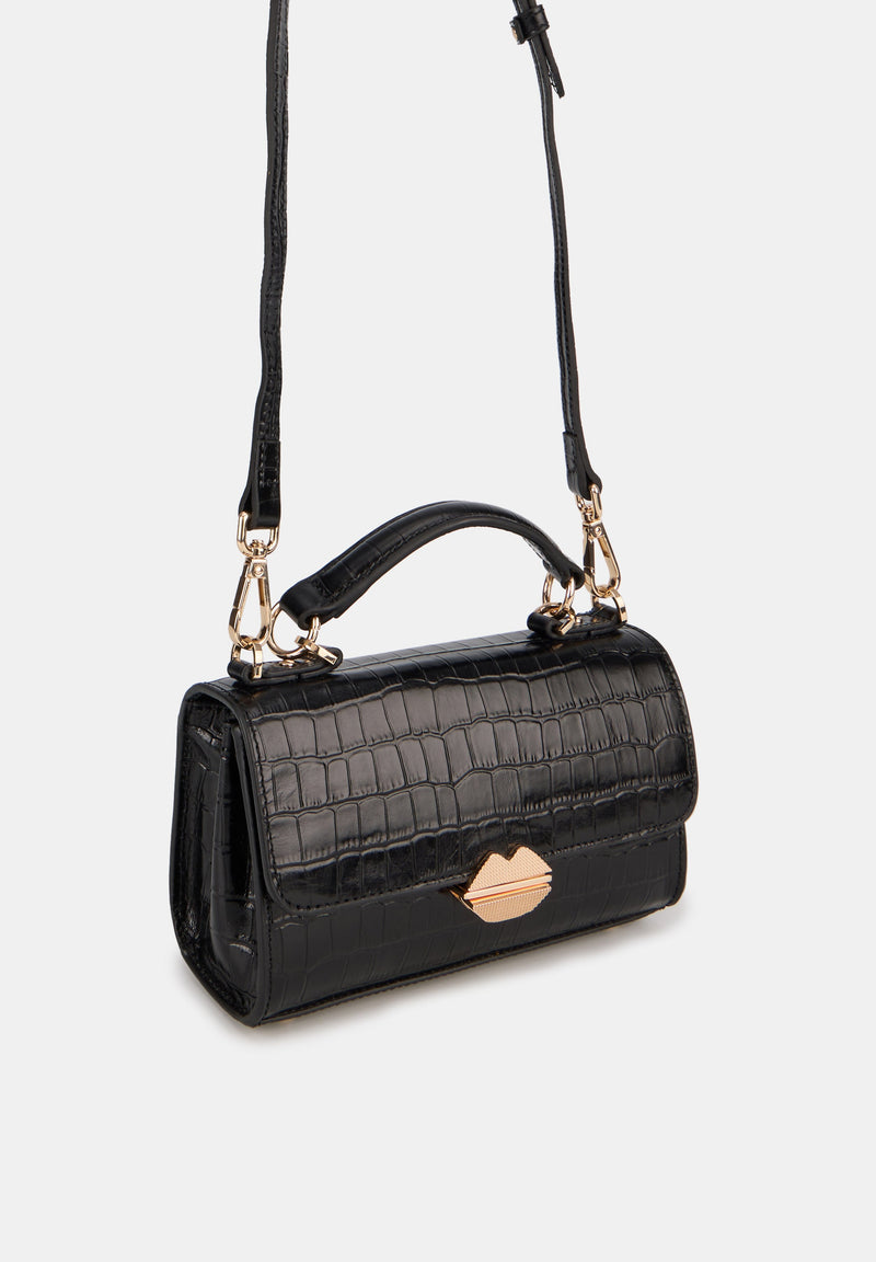 Petit Sac With A Kiss -  Noir
