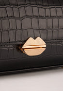 Petit Sac With A Kiss -  Noir