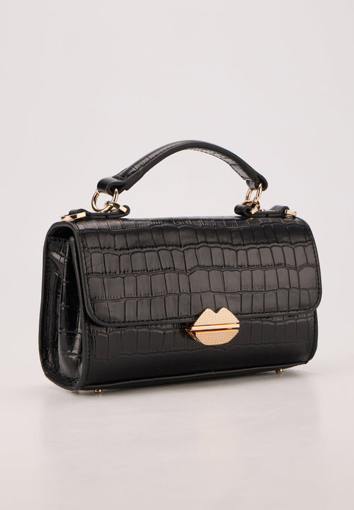 Petit Sac With A Kiss -  Noir