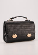 Sac With A Kiss - Croco Noir