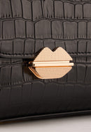 Sac With A Kiss - Croco Noir