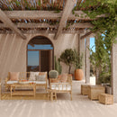 Lot de 3 coffres de jardin Vadella en bambou