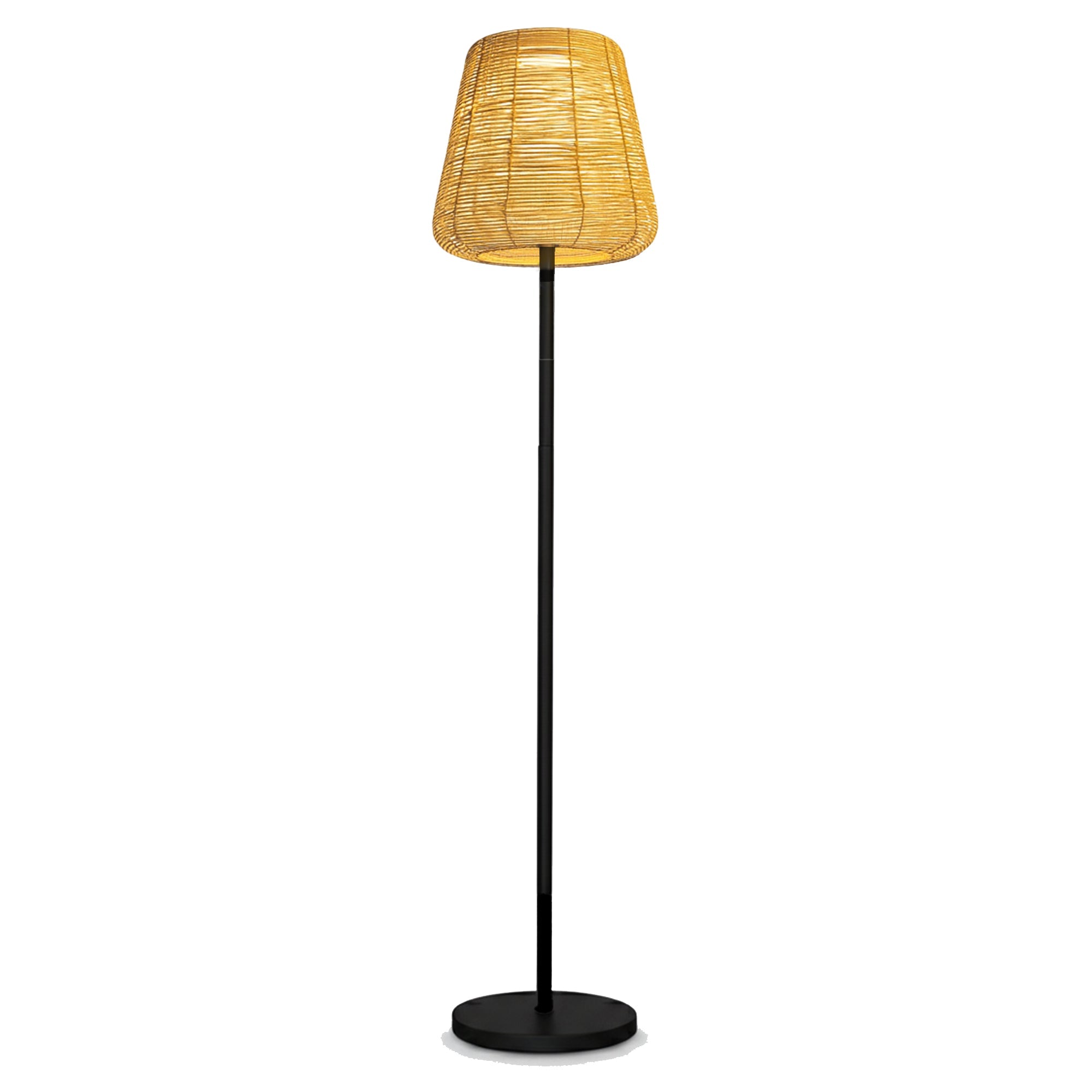 Boheme Tall - Solar Floor Lamp - Polyrattan - Brown