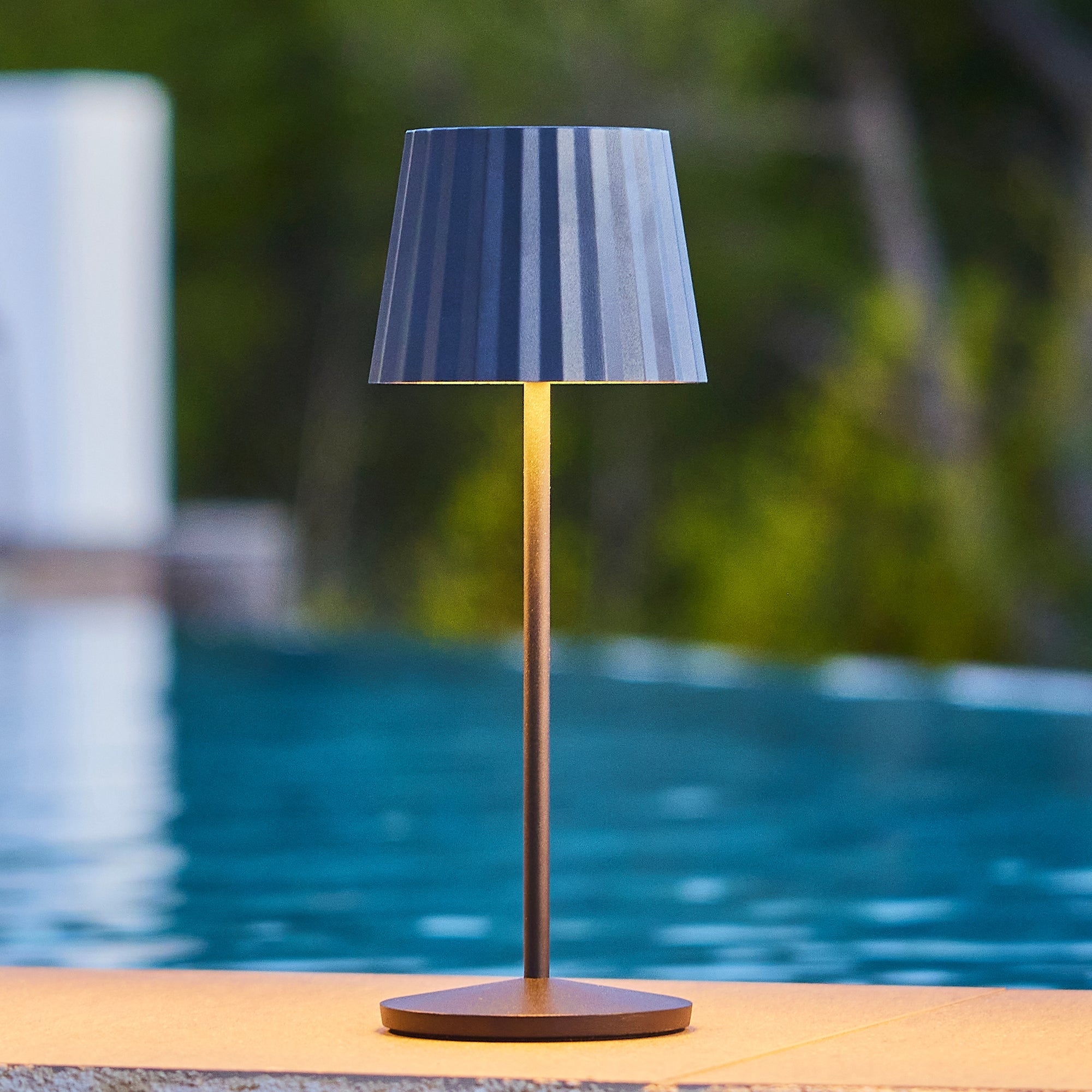 Abby - Lampe De Table Sans Fil - Acier - Noir