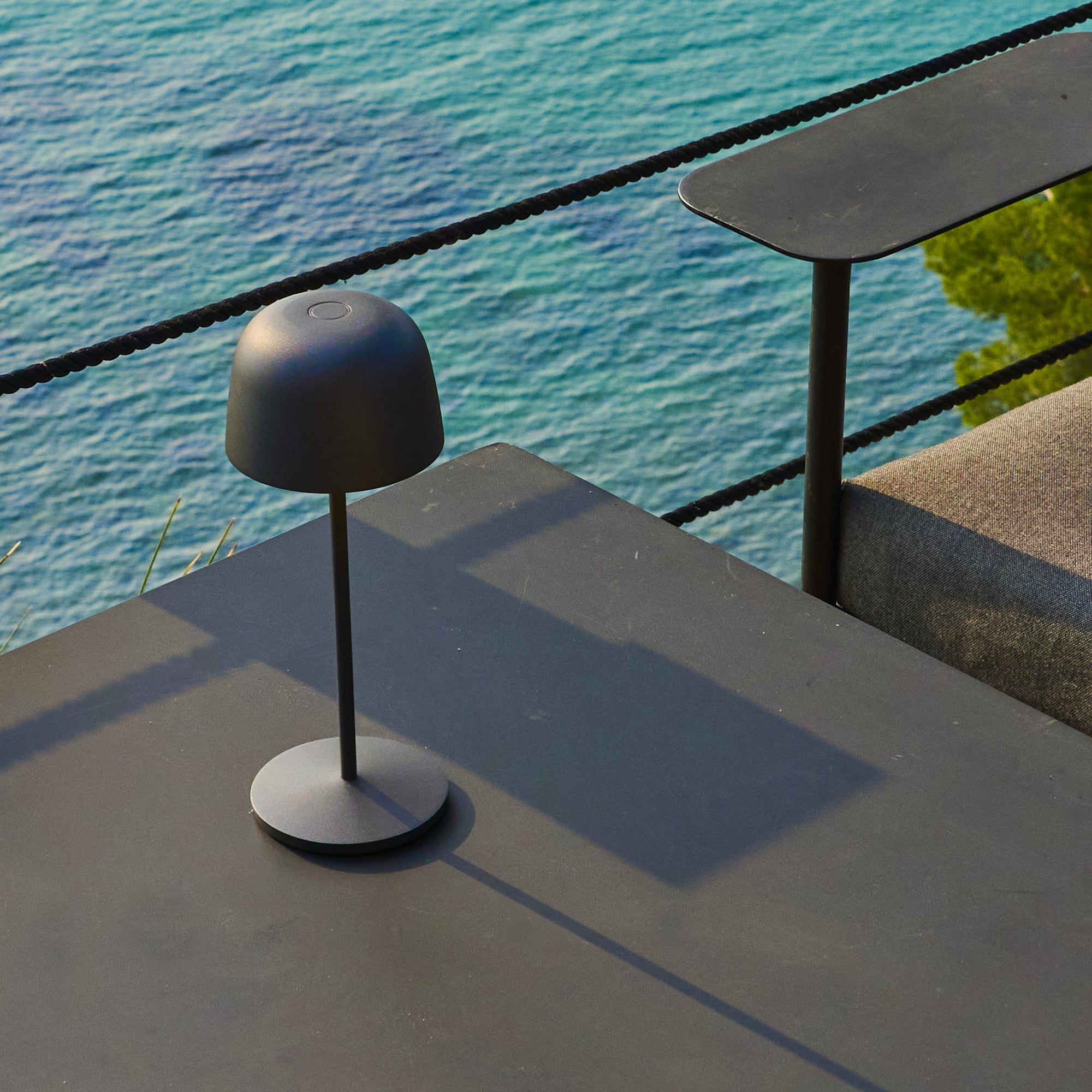 Sophia - Lampe De Table Sans Fil - Acier - Gris Anthracite