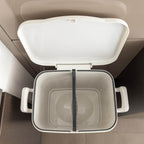 Poubelle De Tri Roulettes Valoris - 45L - Blanc