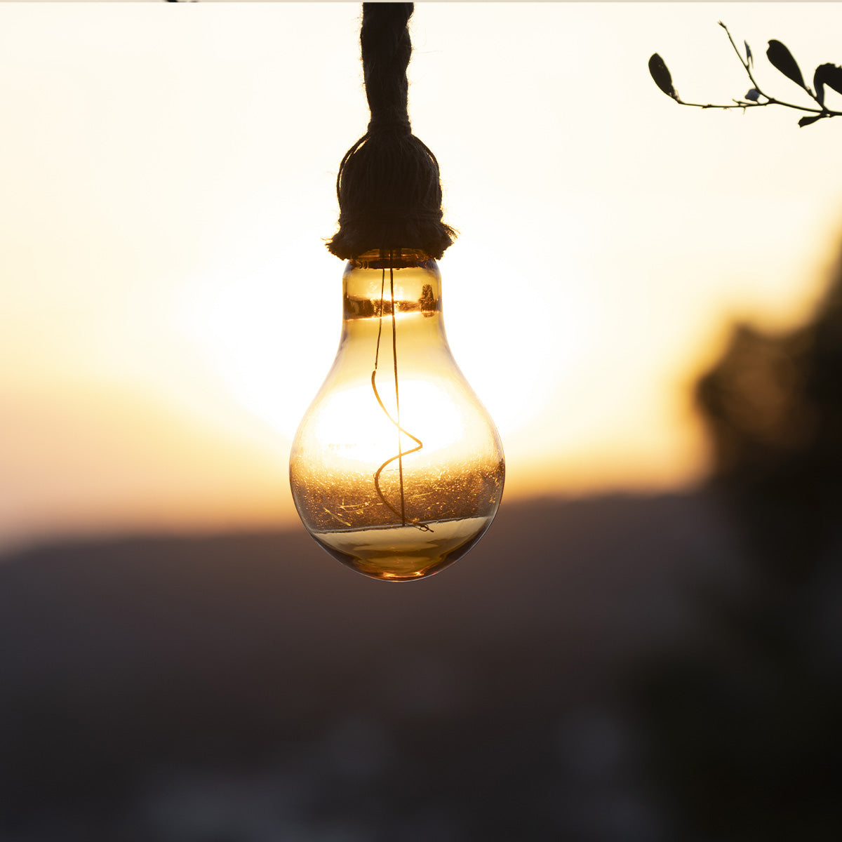 Cordy - Solar Pendant Light - Rope - Beige