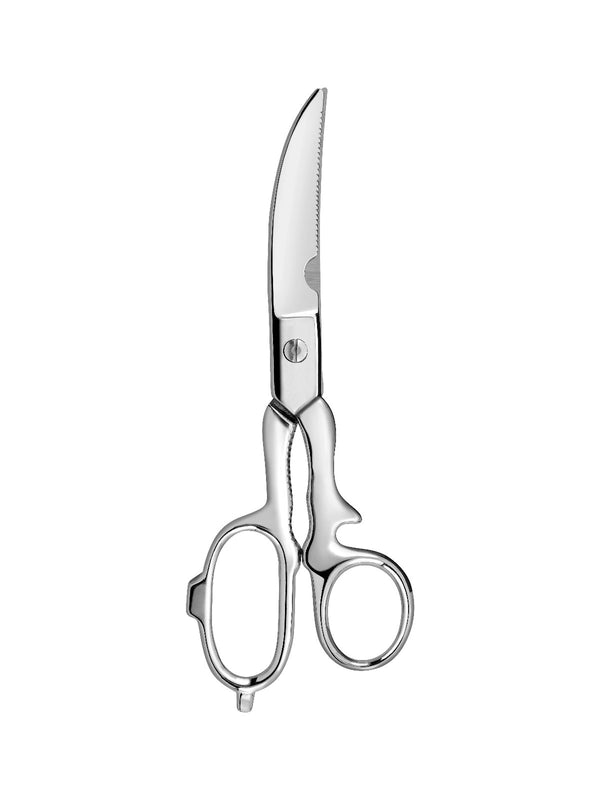 Tijeras Para Pescado Hoja Microdentada - Inox - Plateado