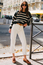 Ciste Khaki Ecru Jumper