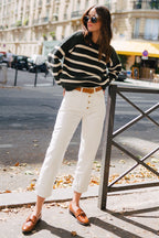 Ciste Khaki Ecru Jumper