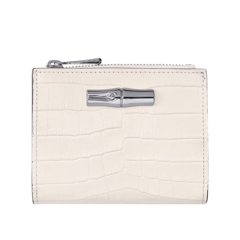 Compact Wallet - Reed Croco - Powder