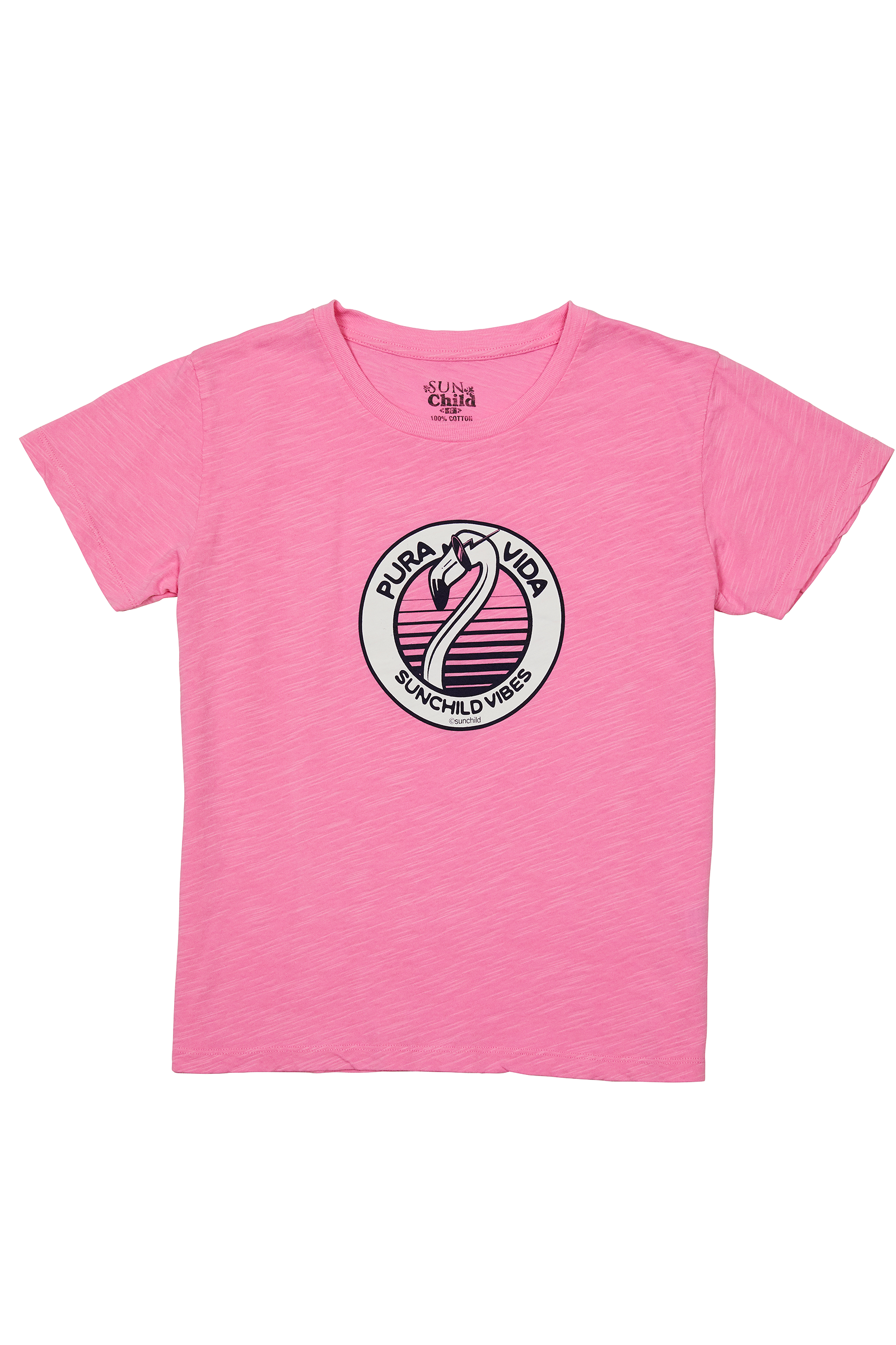 Tshirt fille - Flamingo- Blush