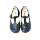 Girls' Alma Buckle-Style Durable Mary Jane Shoes - Navy Blue Leather - Unisex