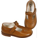 Chaussures Salomé Scratchs Resistantes Alma New - Cuir Camel - Fille