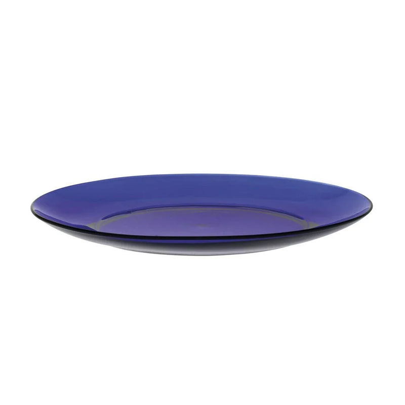 Pack de 6 platos llanos Lys - Azul marino - 23,5 cm