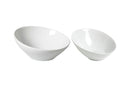 Lot De 2 Saladiers En Porcelaine - Anthony - Blanc