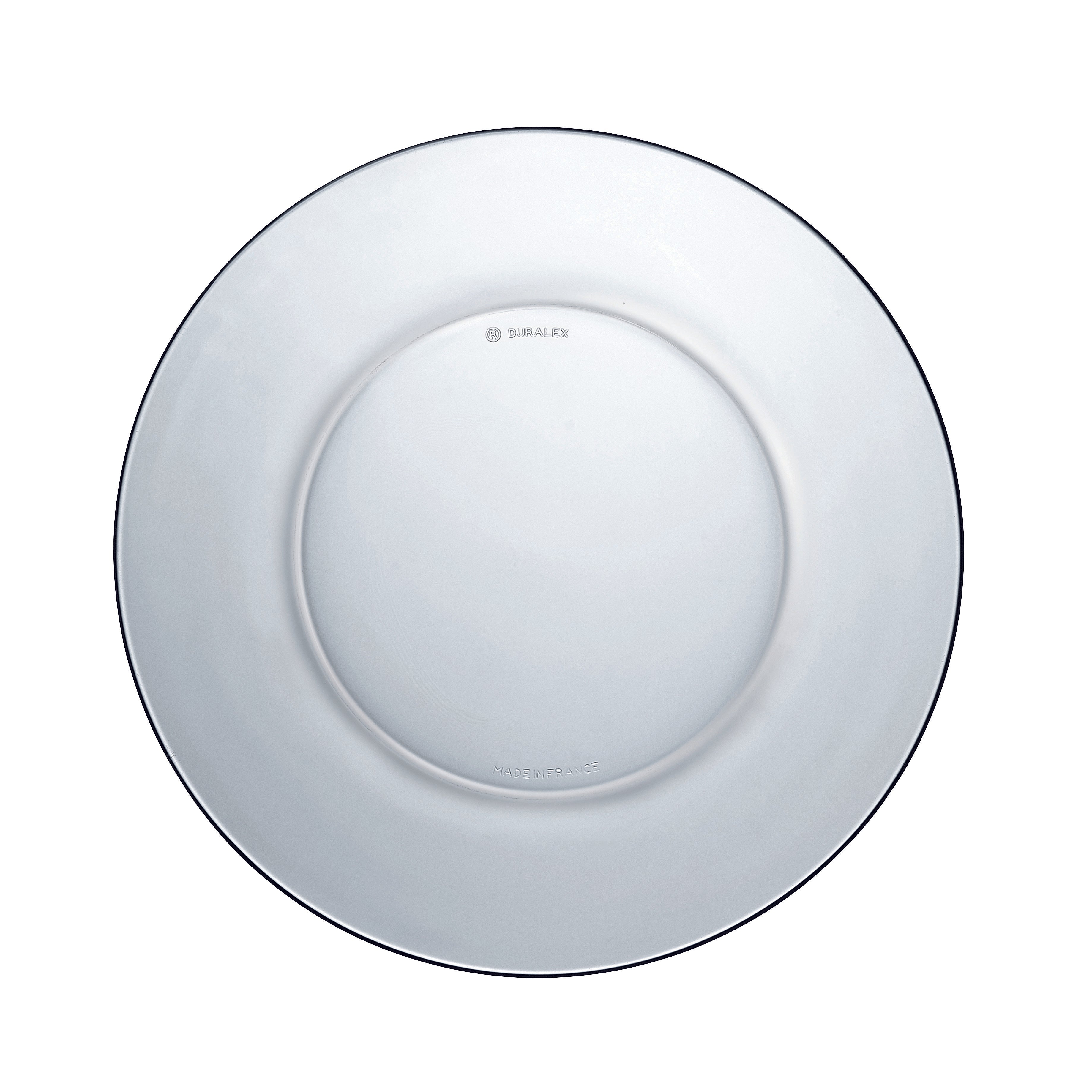 Set of 6 Lys Plates - Transparent - 19cm