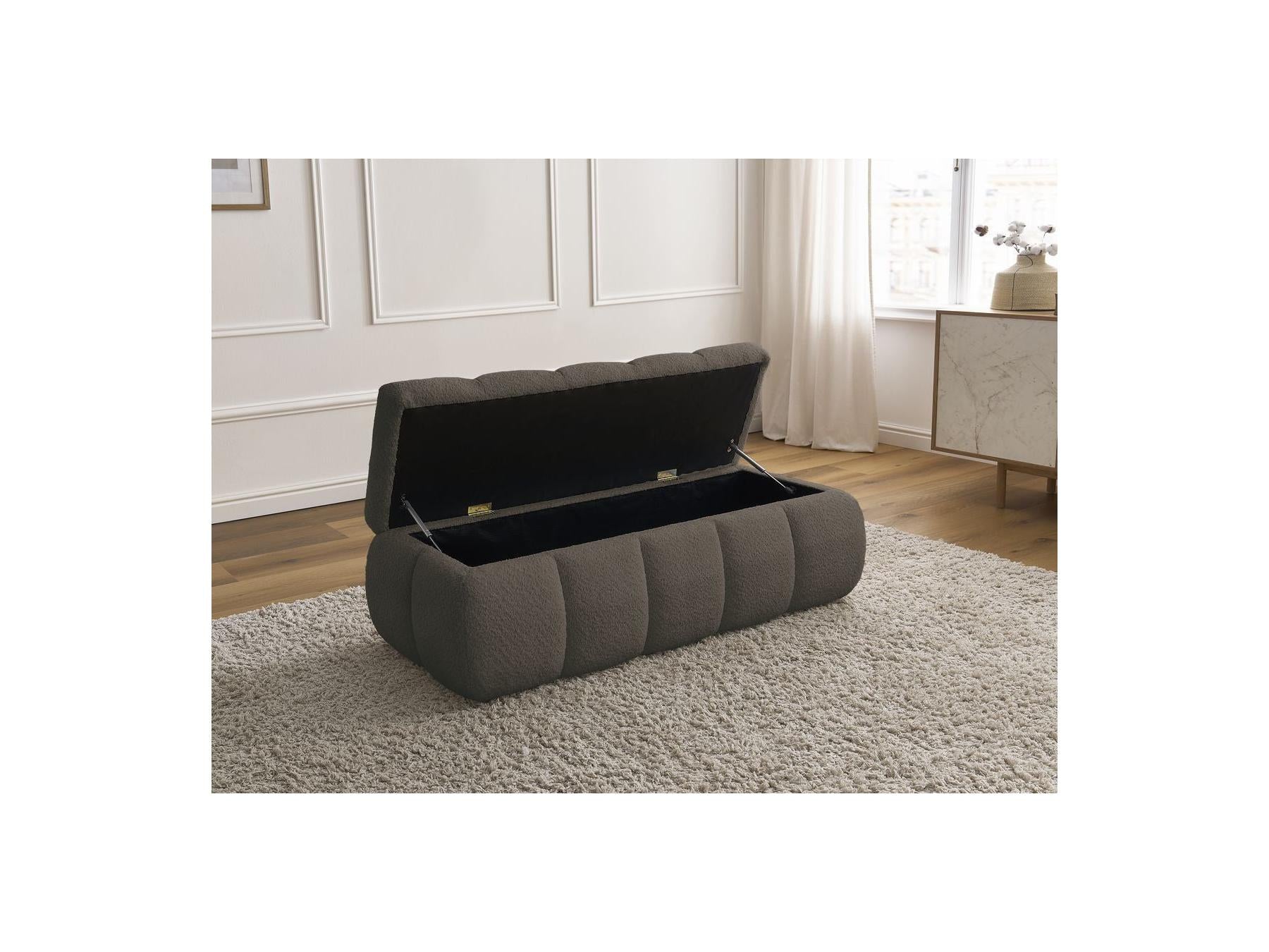 Storage Bench - Denali - Bouclé Fabric