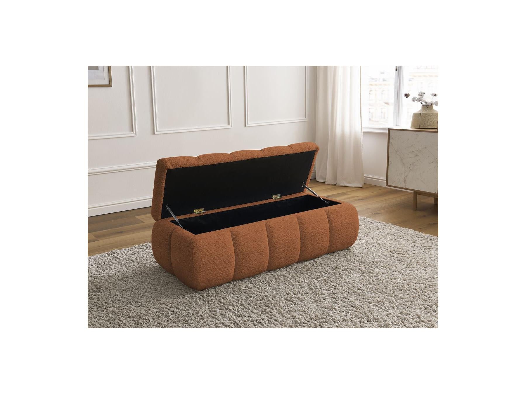 Storage Bench - Denali - Bouclé Fabric