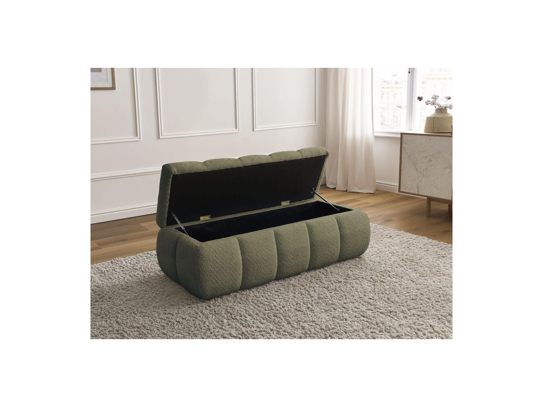 Storage Bench - Denali - Bouclé Fabric