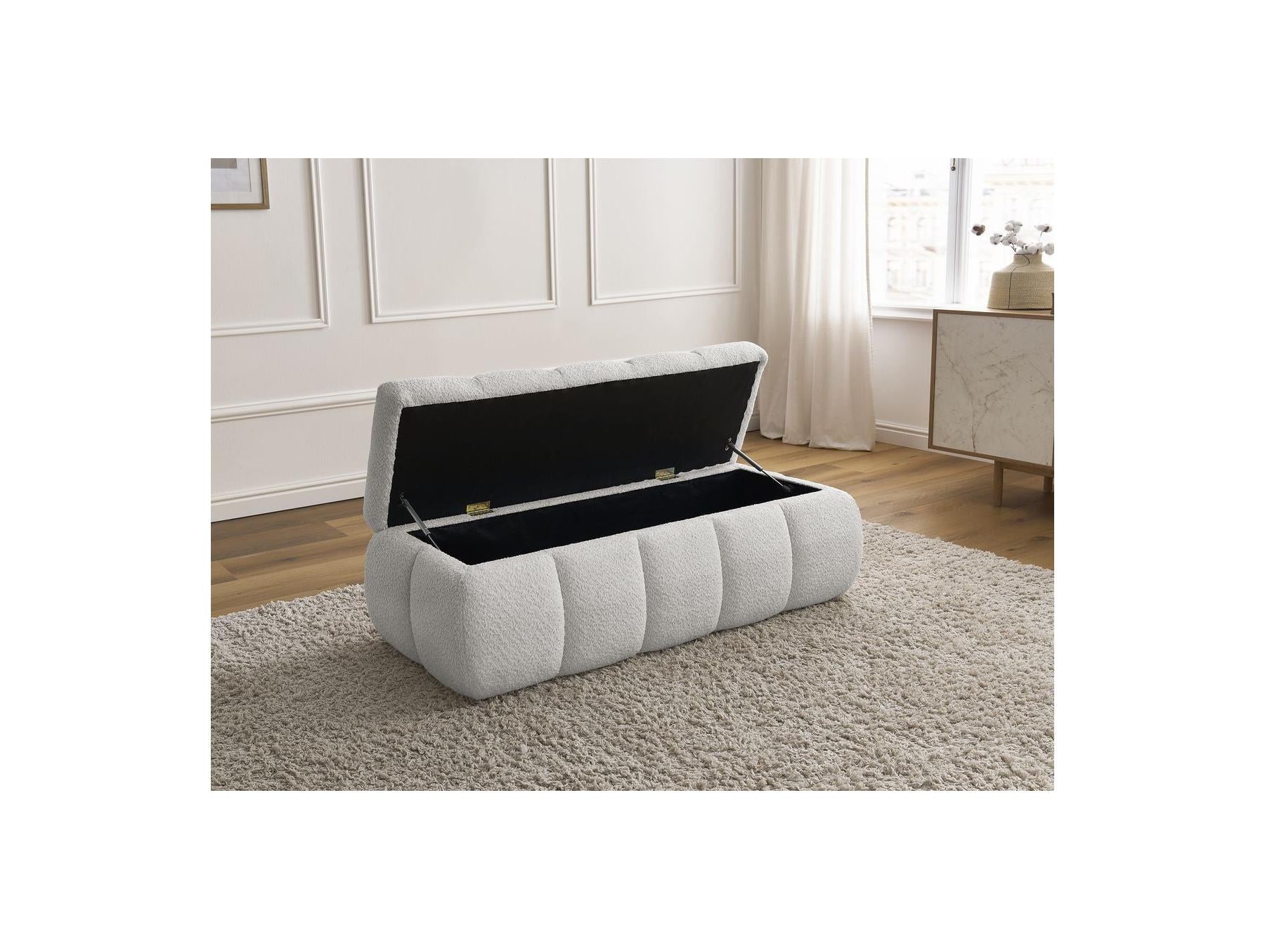 Storage Bench - Denali - Bouclé Fabric